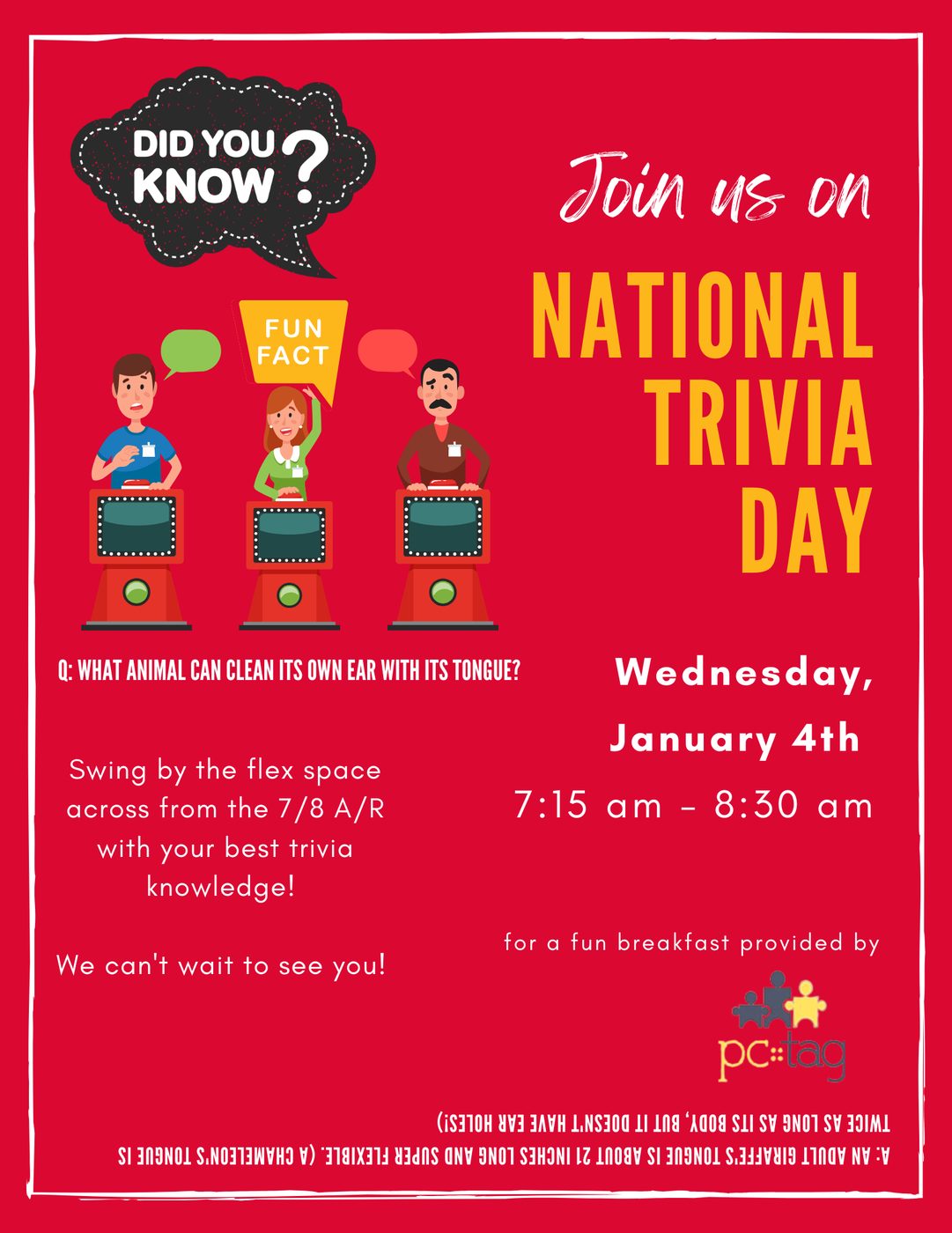 National Trivia Day Breakfast